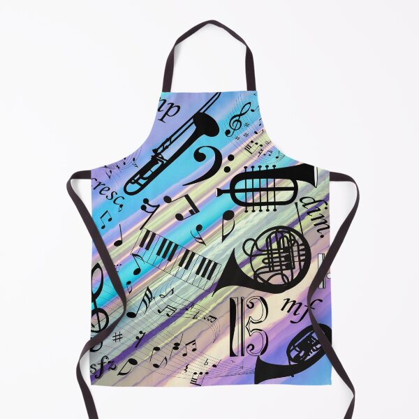 Item preview, Collage Of Various Musical Instruments On Colored Stripes designed and sold by BrightrDayMusicArt.