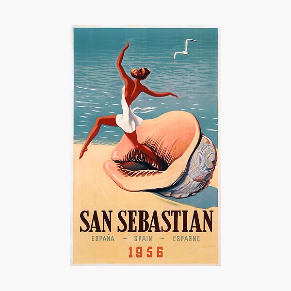 Item preview, Vintage San Sebastian Spain Travel  designed and sold by TeeARTHY.