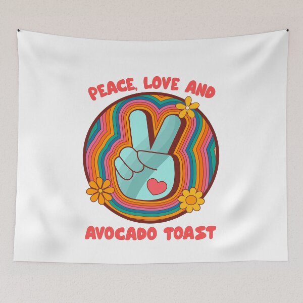 Item preview, Peace, Love and Avocado Toast TShirt designed and sold by TheHipGypsea.