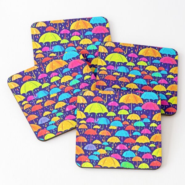 Item preview, Colorful Umbrella Rain Art designed and sold by Health And Fitness Posts e-Store.