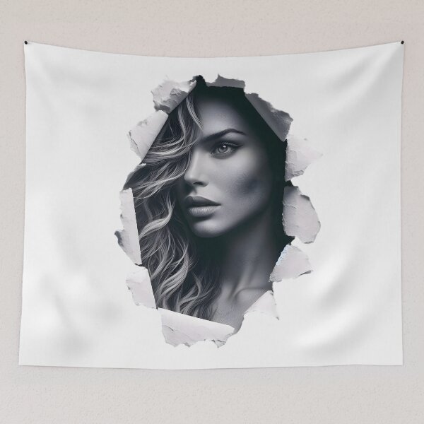 Item preview, Enigmatic Revelation Portrait designed and sold by AI-Only Creations.