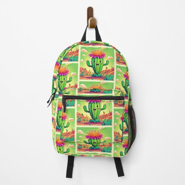 Item preview, Happy Cactus Cartoon Art designed and sold by Health And Fitness Posts e-Store.