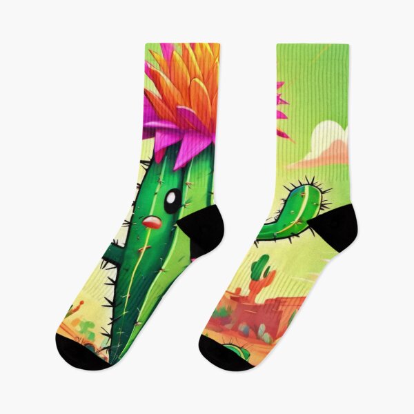 Item preview, Happy Cactus Cartoon Art designed and sold by Health And Fitness Posts e-Store.