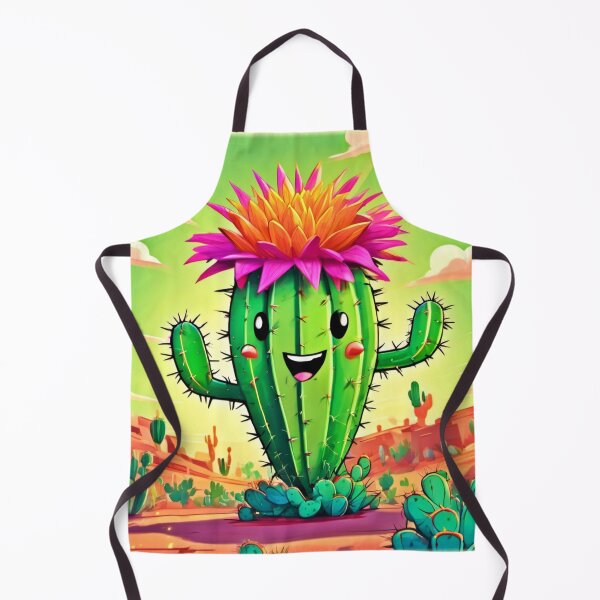 Item preview, Happy Cactus Cartoon Art designed and sold by Health And Fitness Posts e-Store.