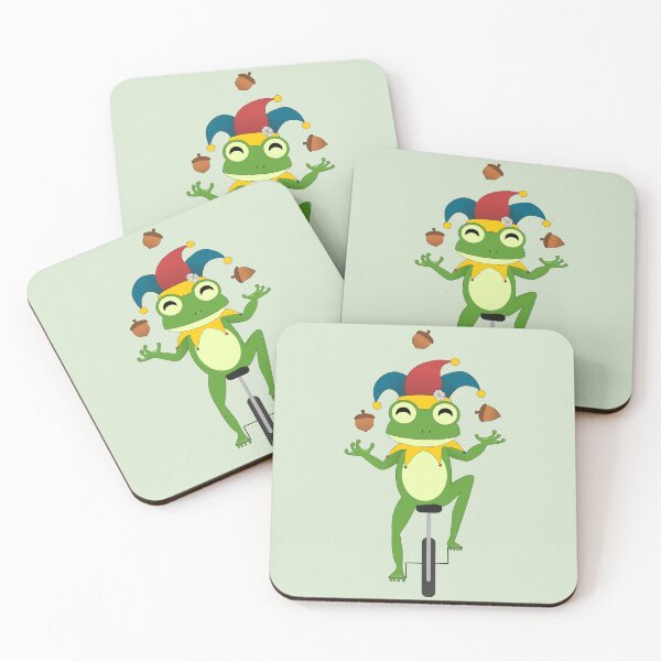 Item preview, Jester Frog Juggling Acorns designed and sold by chrispy doodles.