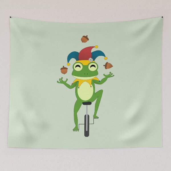 Item preview, Jester Frog Juggling Acorns designed and sold by chrispy doodles.