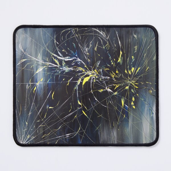 Item preview, Abstract black blue yellow designed and sold by CorinnaMariaArt.