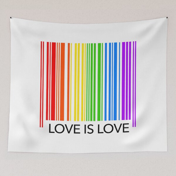 Item preview,  Love is Love - Pride Rainbow Flag Barcode designed and sold by Thelittlelord.