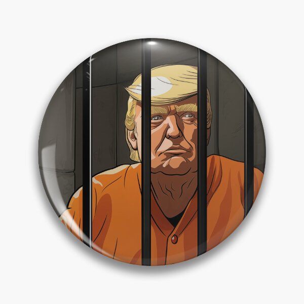 Item preview, Donald Trump Convicted Felon Behind Bars designed and sold by DyfunctionalTee.