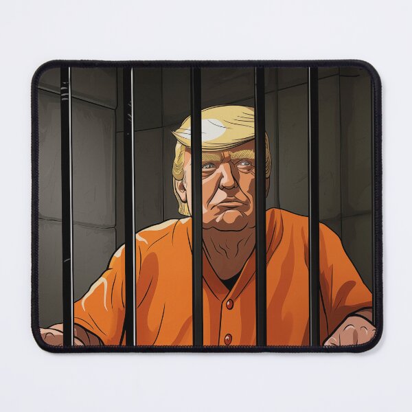 Item preview, Donald Trump Convicted Felon Behind Bars designed and sold by DyfunctionalTee.
