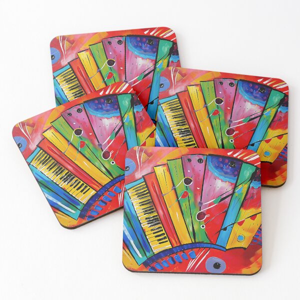 Item preview, Accordion Symphony - Vibrant Abstract Composition with Dynamic Shapes and Playful Motifs designed and sold by OlfactoART Studio.