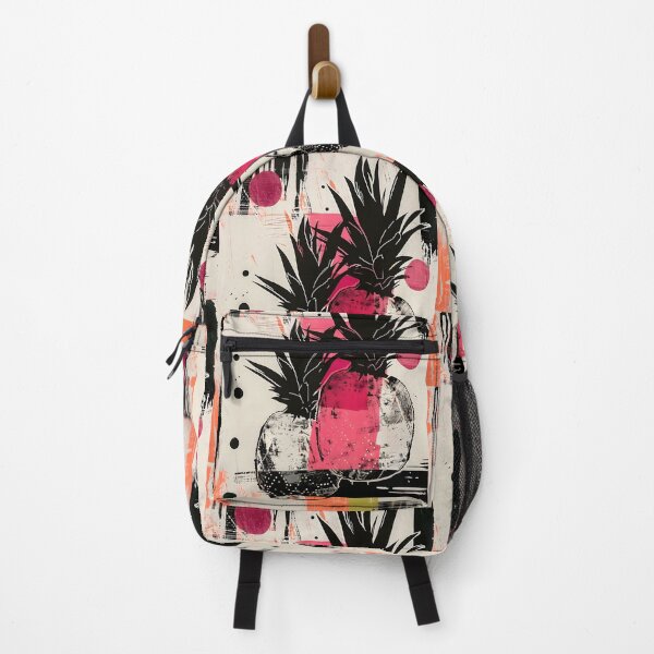 Item preview, Vibrant Pineapple Delight- Modern Abstract Composition with Dynamic Accents AI Generated designed and sold by OlfactoART Studio.