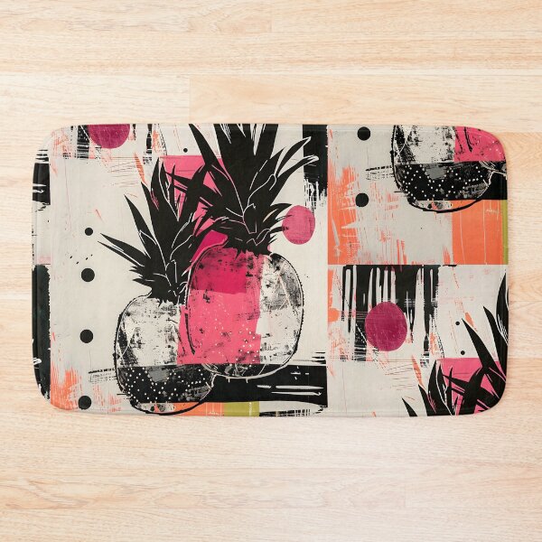 Item preview, Vibrant Pineapple Delight- Modern Abstract Composition with Dynamic Accents AI Generated designed and sold by OlfactoART Studio.