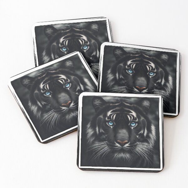 Item preview, Black Tiger With Blue Eyes designed and sold by TeeSoulGraph.