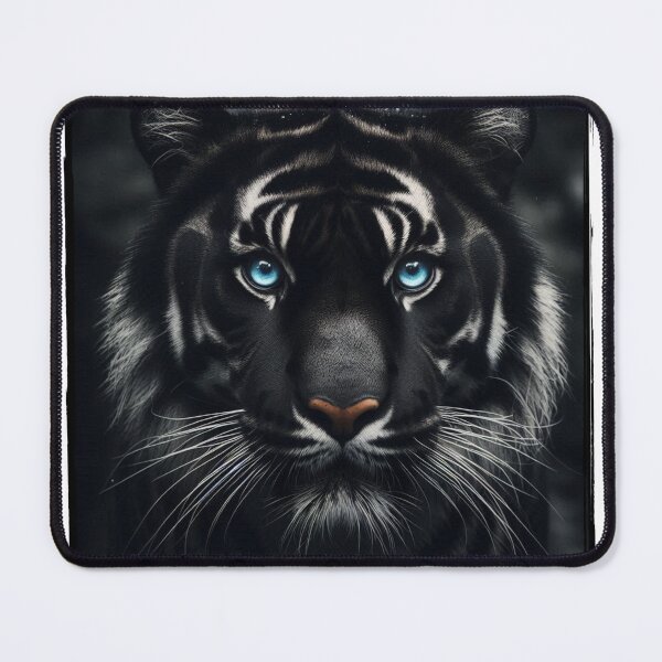 Item preview, Black Tiger With Blue Eyes designed and sold by TeeSoulGraph.