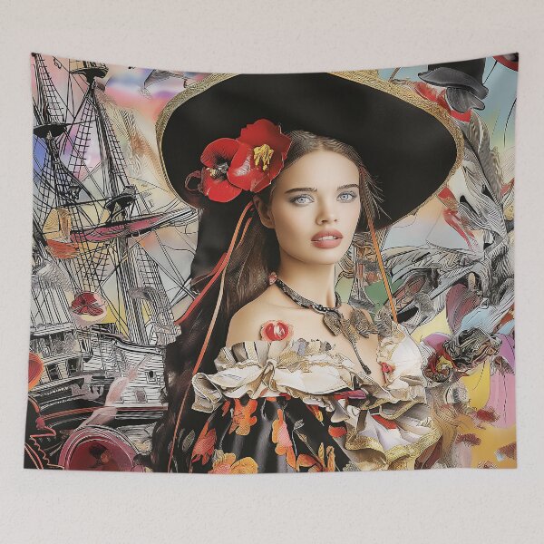 Item preview, "Couture Fashion Collage Art" designed and sold by MacroArtHub.