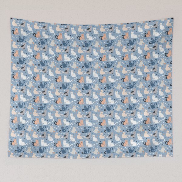 Item preview, Cute Cats Kitty Kawaii Seamless Pattern 2 designed and sold by SayItWithYours.