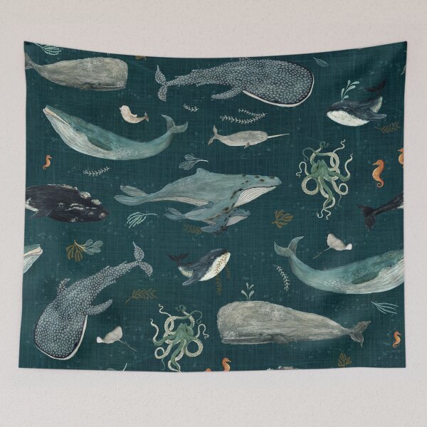 Item preview, Deep Sea - midnight designed and sold by Katherine Quinn Illustration.
