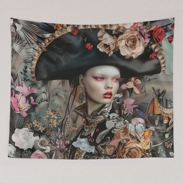 Item preview, "Pirate Couture Collage Art" designed and sold by MacroArtHub.