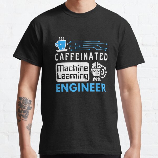 Item preview, Machine Learning Engineer Coffee Lovers | White Blue Font designed and sold by FocusChillax.