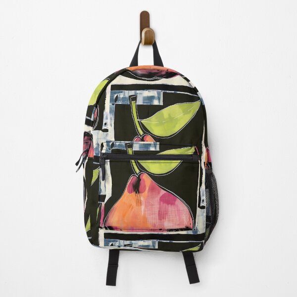 Item preview, Energetic Elegance - Abstract Pear with Broad, Expressive Strokes and Vibrant Splashes of Color designed and sold by OlfactoART Studio.