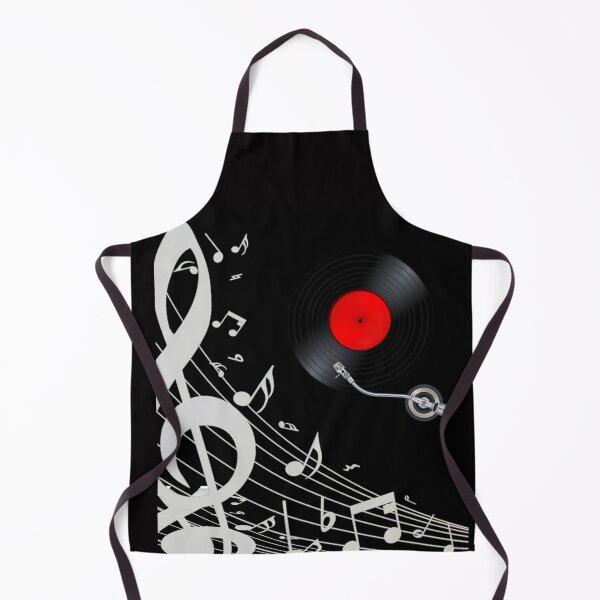 Item preview, Music Notation & Red Label Vinyl On Black designed and sold by BrightrDayMusicArt.