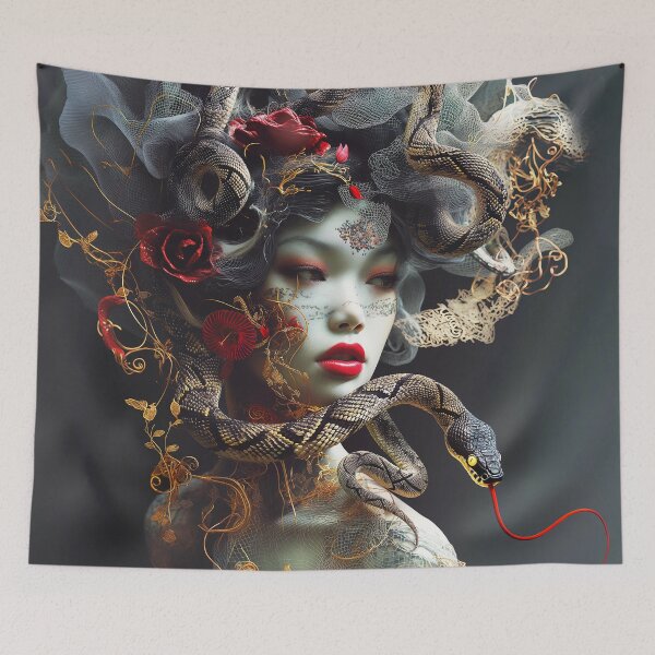 Item preview, "Fashion Luxury Snake Collage" designed and sold by MacroArtHub.