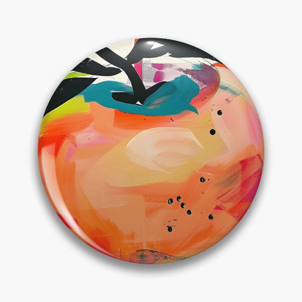 Item preview, Dynamic Orchard- Vibrant Abstract Composition with Stylized Apple Focal Point AI Generated designed and sold by OlfactoART Studio.