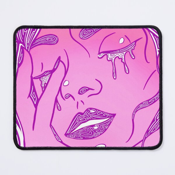 Item preview, Retro Abstract Crying Woman -Vintage Comic Pop-art -Pink and Purple Magenta  designed and sold by Mitch616Art.
