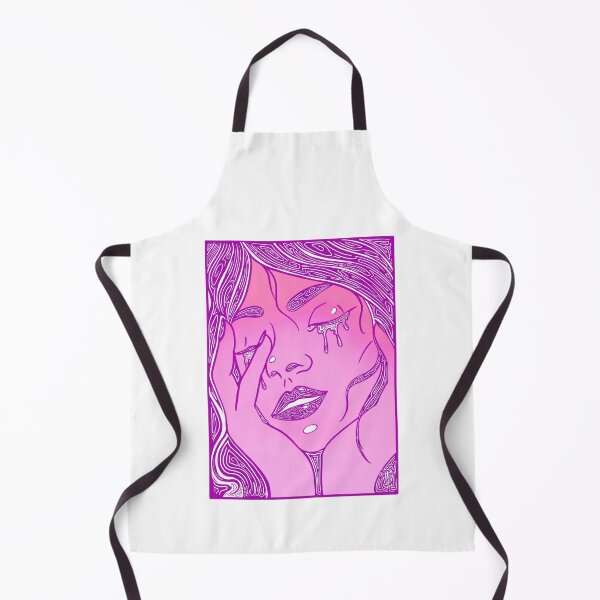 Item preview, Retro Abstract Crying Woman -Vintage Comic Pop-art -Pink and Purple Magenta designed and sold by Mitch616Art.
