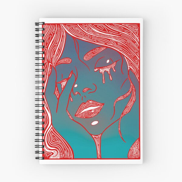 Item preview, Retro Abstract Crying Woman -Vintage Comic Pop-art - Red  designed and sold by Mitch616Art.