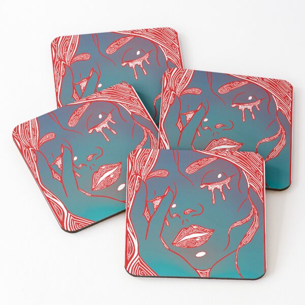 Item preview, Retro Abstract Crying Woman -Vintage Comic Pop-art - Red  designed and sold by Mitch616Art.