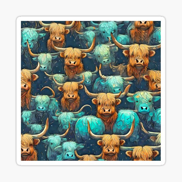 Item preview, The Highland Cows designed and sold by Zenvo.