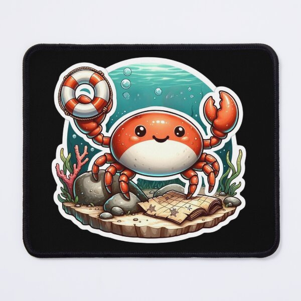 Item preview, Adventurous Crab designed and sold by pixelpulsenyc.