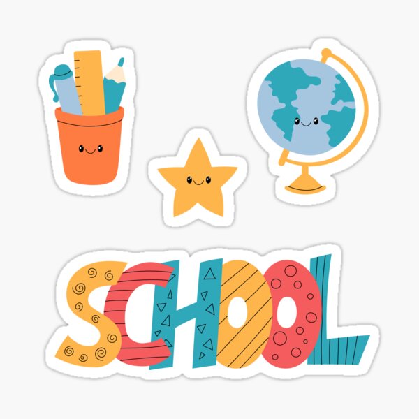 Item preview, Cute School Supplies Characters designed and sold by AnnaShalygina.