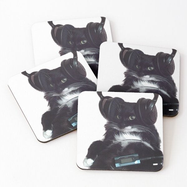 Item preview, Cat with headphones designed and sold by observation.