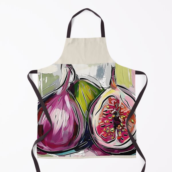 Item preview, Botanical Colorful Symphony - Dynamic Figs with Expressive Strokes and Drips Generative AI designed and sold by OlfactoART Studio.