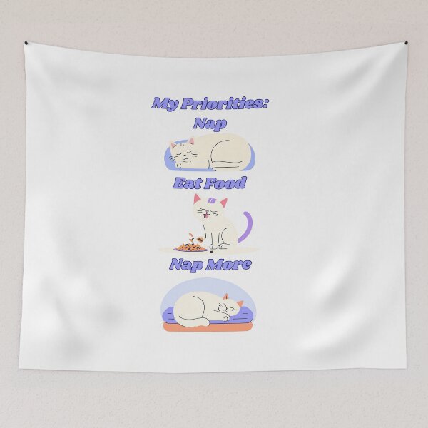 Item preview, My Priorities Cat Nap Eat Nap designed and sold by GiftsByMichele.