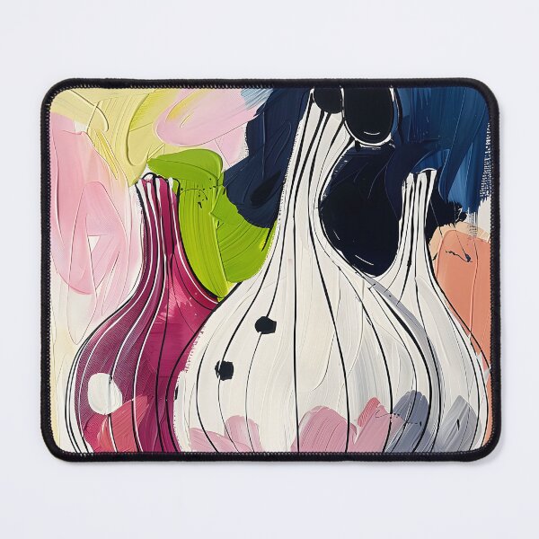Item preview, Organic Culinary Abstraction - Vibrant Garlic-Inspired Shapes Amidst Swaths of Color AI Generated designed and sold by OlfactoART Studio.