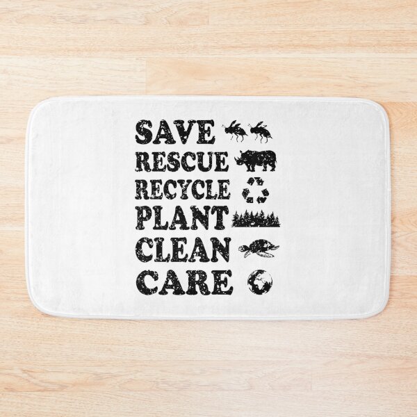 Item preview, Save Rescue Recycle Plant Clean Care Earth Day designed and sold by ScienceCorner.