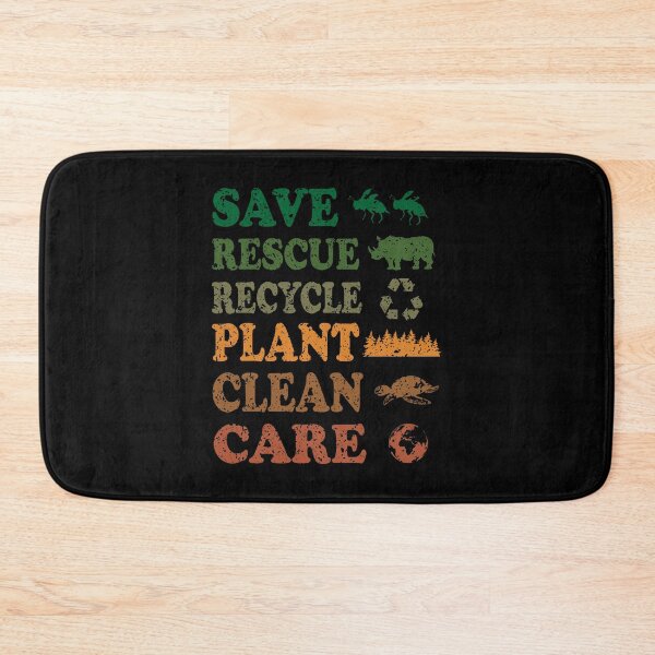 Item preview, Save Rescue Recycle Plant Clean Care Earth Day designed and sold by ScienceCorner.
