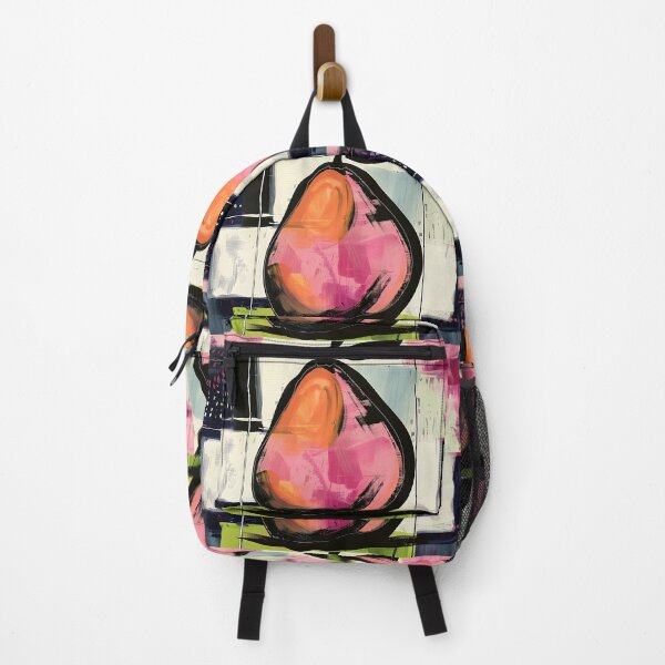 Item preview, Expressive Essence - Bold Fruity Pear with Dynamic Abstract Background AI Generated designed and sold by OlfactoART Studio.