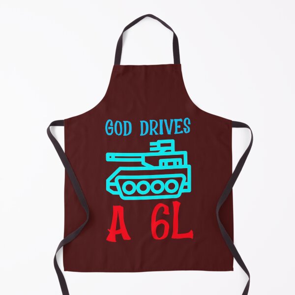 Item preview, God drives a 6L designed and sold by Redlimetshirts.