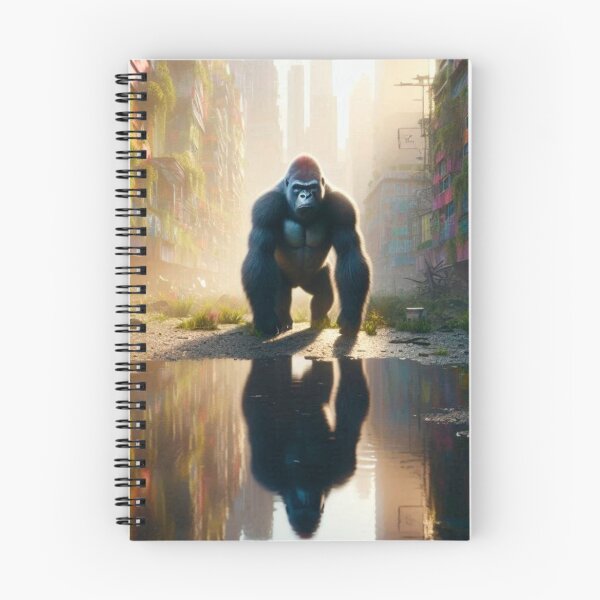 Item preview, Gorilla in a post-apocalyptic city designed and sold by TUnivers.