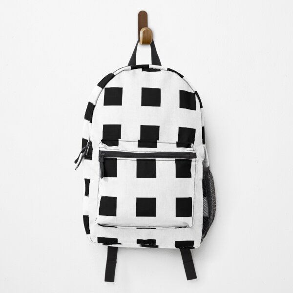 Item preview, White and Black Bold Grid Squares Minimal Pattern Design designed and sold by patternsoup.