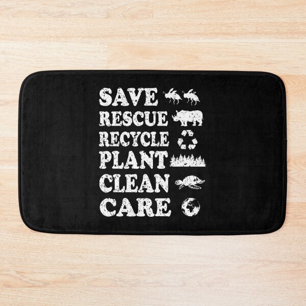 Item preview, Save Rescue Recycle Plant Clean Care Earth Day designed and sold by ScienceCorner.