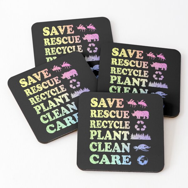 Item preview, Save Rescue Recycle Plant Clean Care Earth Day designed and sold by ScienceCorner.