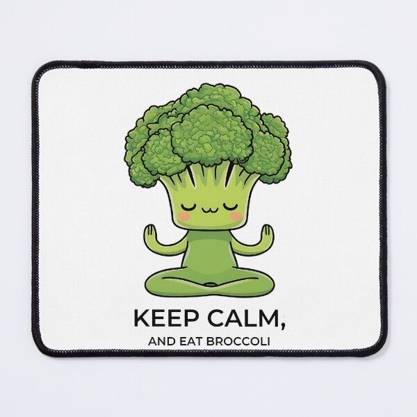Item preview, Keep Calm and Eat Broccoli - Funny Vegetable Slogan designed and sold by SuperAndSocial.