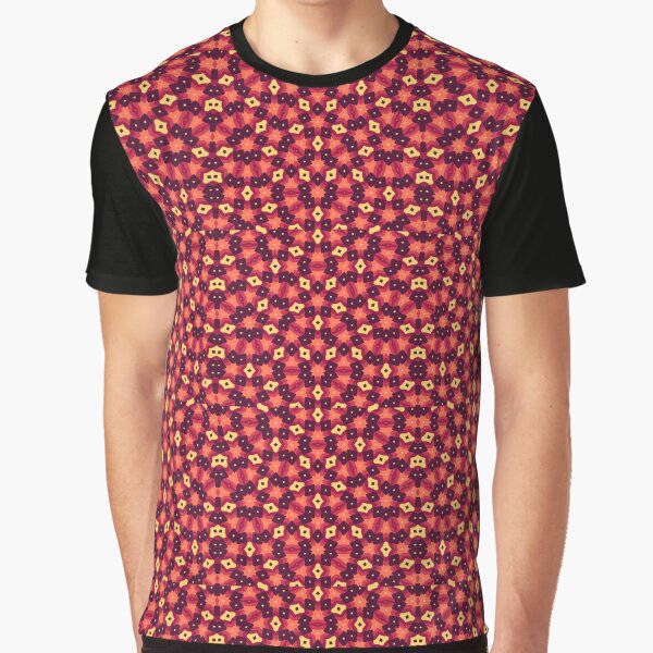 Vista previa del artículo con la obra «Patrón Penrose rojo, marrón y amarillo», diseñado y vendido por CRYSTAL WOMACK.