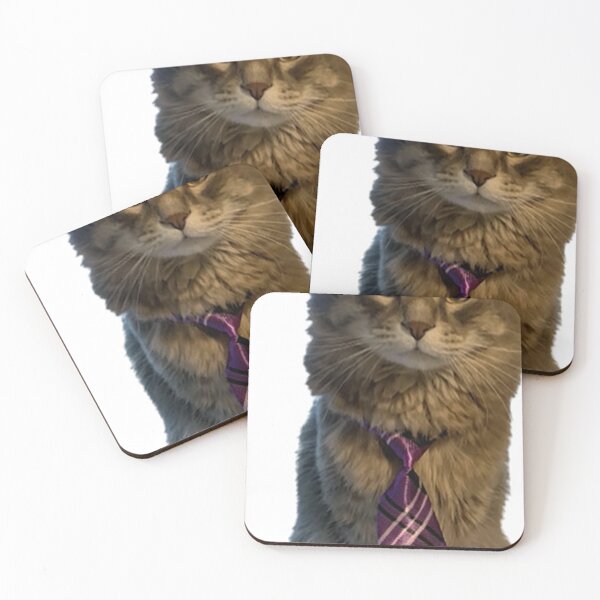 Item preview, Cat with purple tie designed and sold by observation.